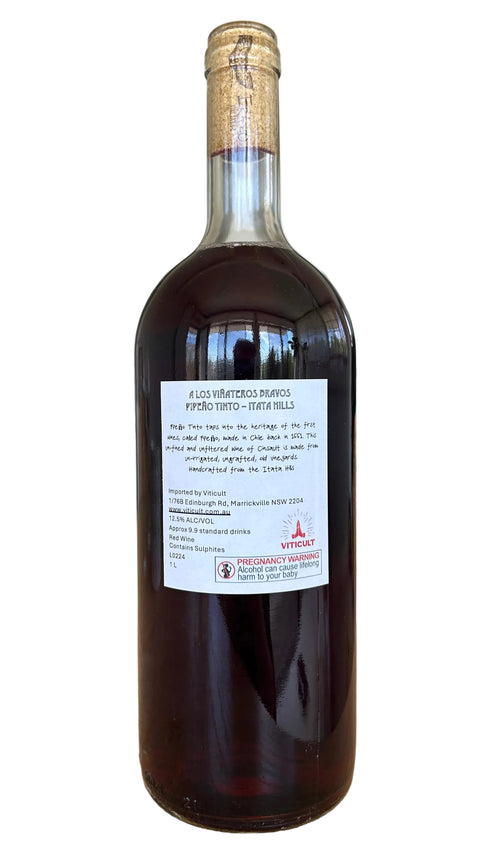 A Los Viñateros Bravos Pipeño Tinto 2024 1L Itata Chile