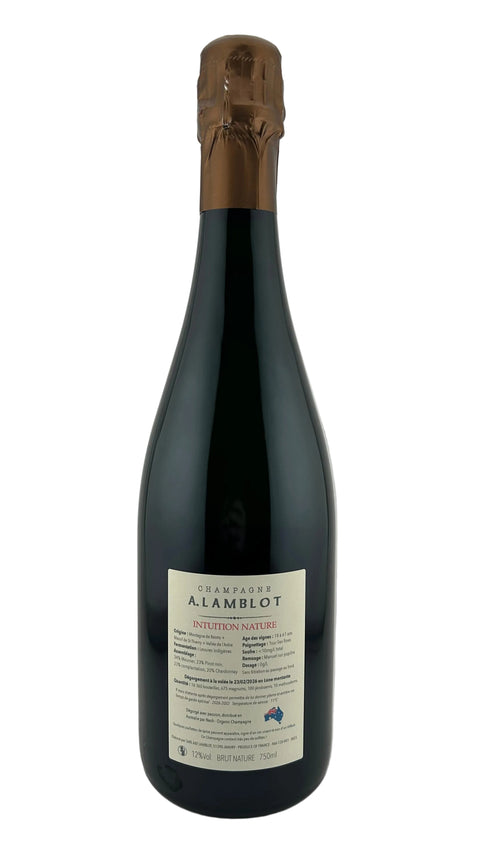 Alexandre Lamblot Intuition Champagne 2023.