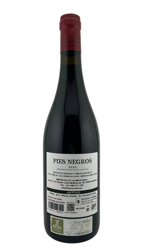 Artuke Pies Negros 2023 Tempranillo Rioja