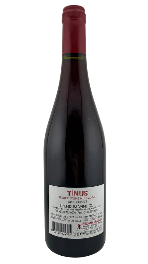 Château des Tourettes Vin de France Tinus Rouge d'une Nuit 2024
