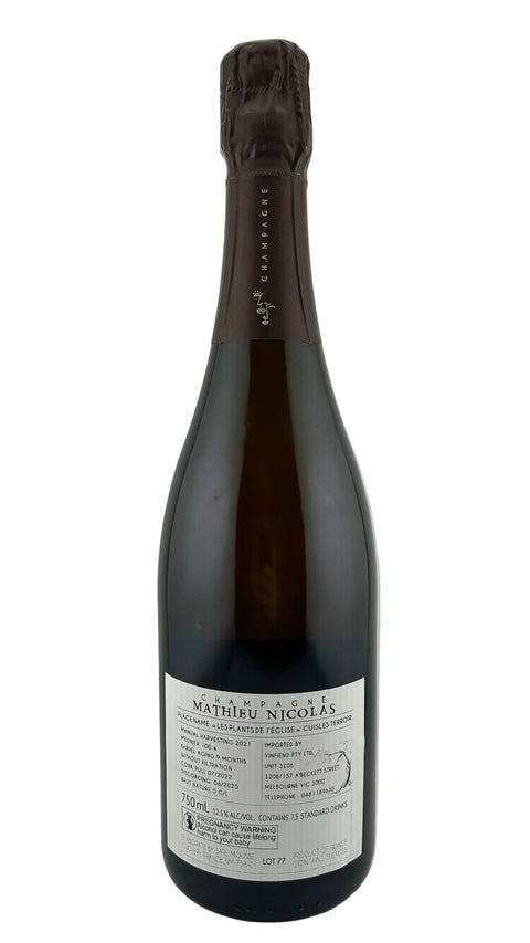 Champagne Mathieu Nicolas Les Plants de l’Église 2020 2