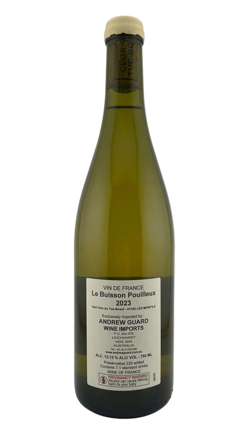 Clos du Tue-Boeuf 'Le Buisson Pouilleux' Sauvignon Blanc Vin de France 2023
