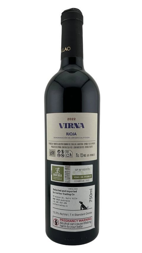 Dominio del Challao 'Virna' Tempranillo Rioja 2022