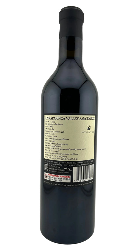 Gentle Folk Onkaparinga Sangiovese Adelaide Hills 2024