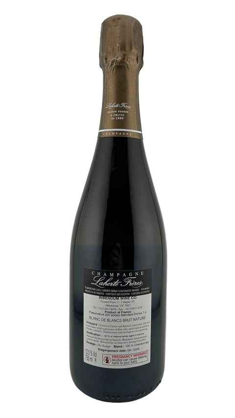 Laherte Freres Blanc de Blancs Brut Nature NV Champagne Disg. Aug 2025