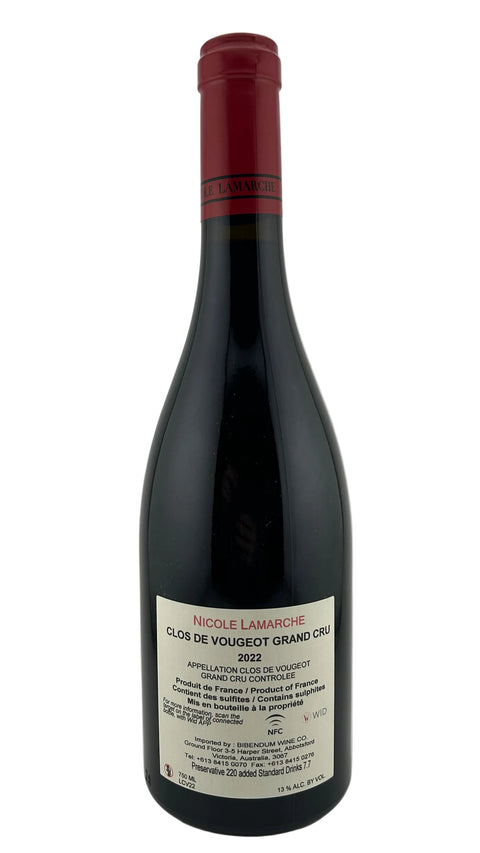 Nicole Lamarche Clos de Vougeot Grand Cru 2022