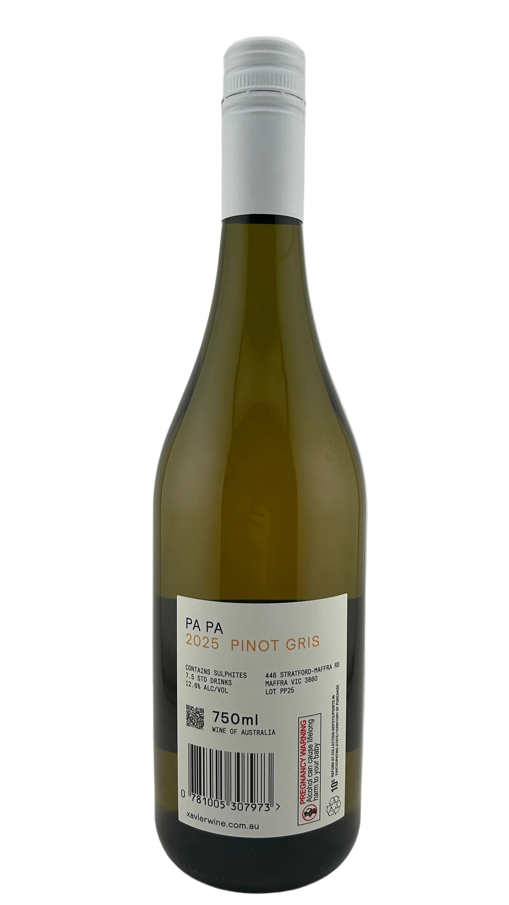 Xavier Goodridge Pa Pa Pinot Gris 2025 | Appellance